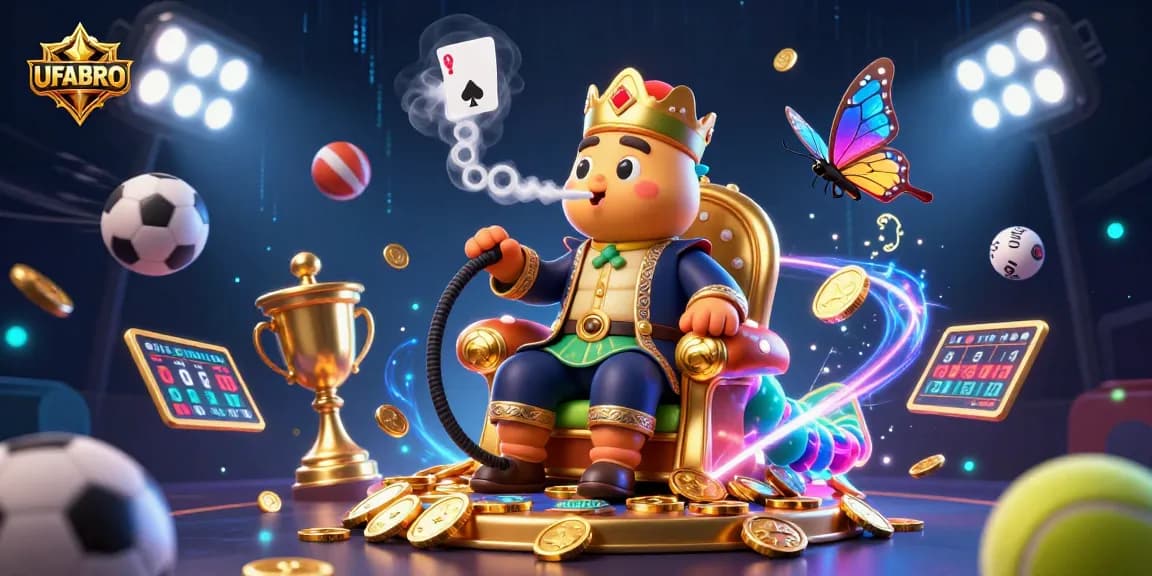 Engage in thrilling betting adventures on UFABRO with dynamic sports symbols and captivating visuals.