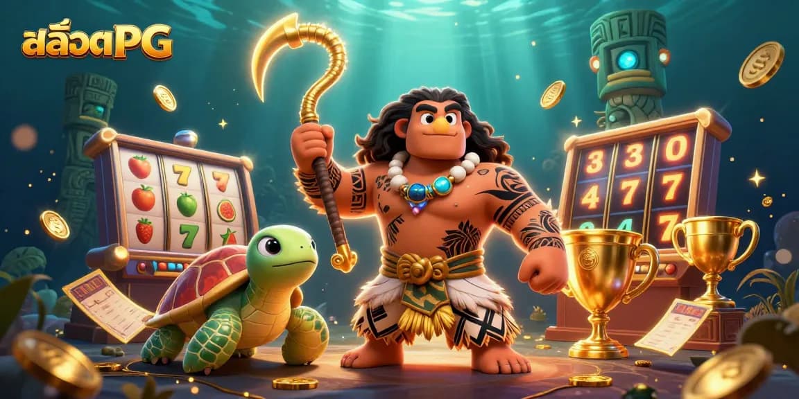 เล่น สล็อตPG กับภาพ 3D ของเดเมิก็อต Maui เสนอตัวสล็อตที่เปล่งประกาย