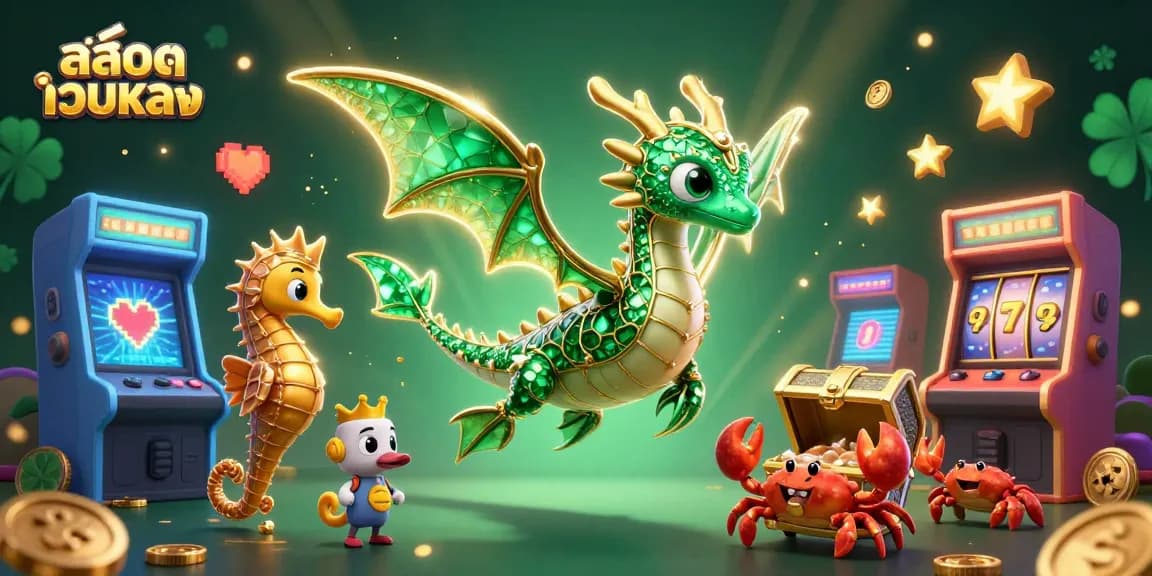 Play exciting slot games with สล็อตเว็บตรง as you enjoy emerald dragon adventures.