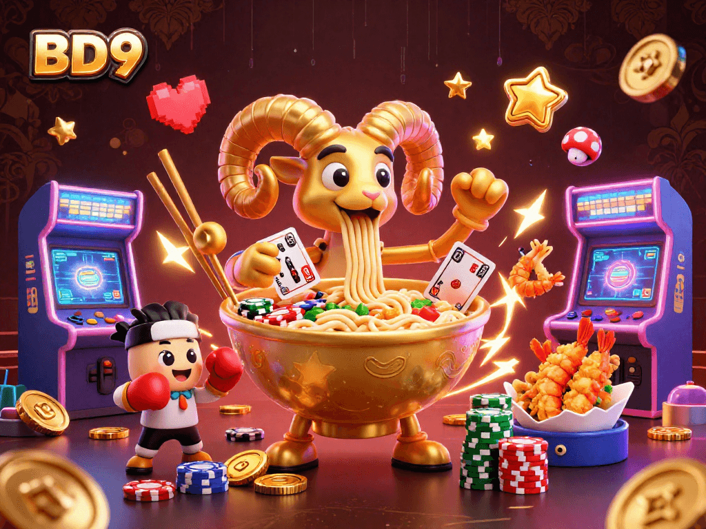 Engage with thrilling BD9 games featuring vibrant characters and casino elements.
