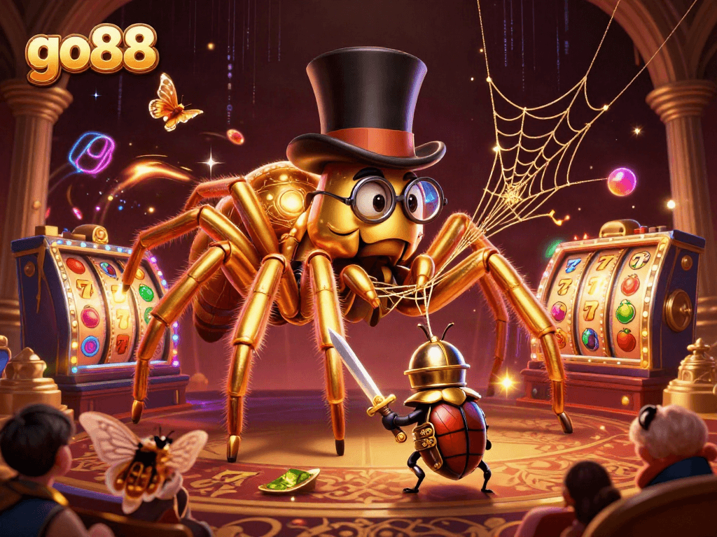 Spin the reels at go88's vibrant casino scene filled with golden treasures and fun.