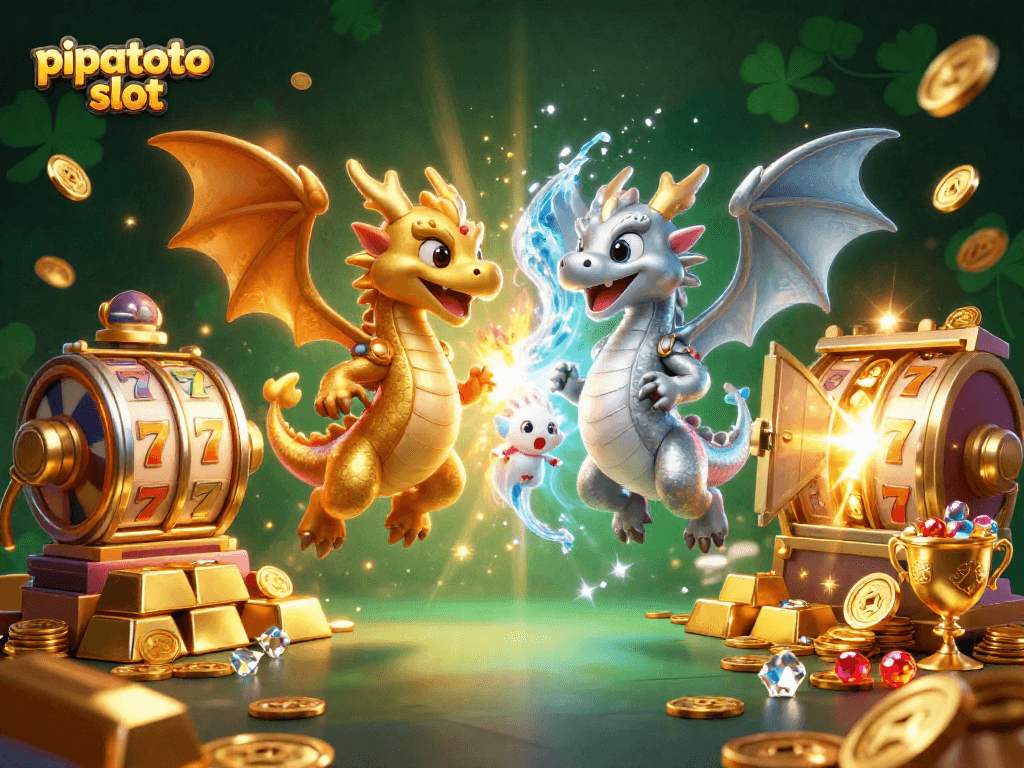 Engage in thrilling gameplay with pipatoto slot amidst gold bars and treasure under a mystical ambiance.