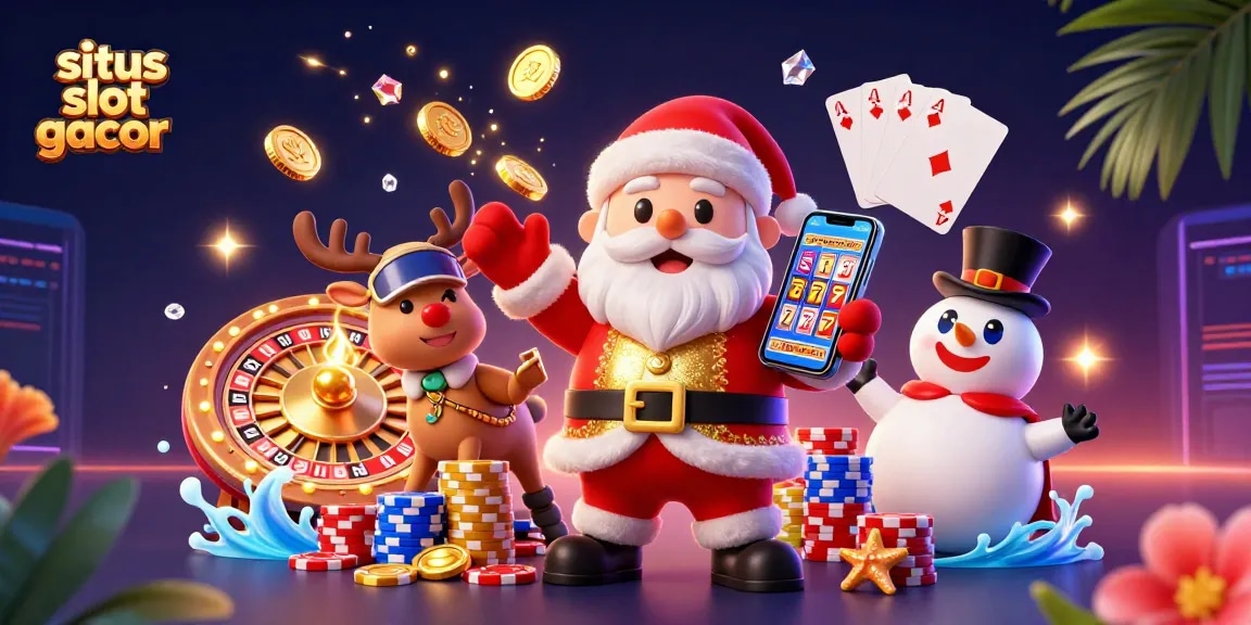 Menangkan jackpot di situs slot gacor dengan karakter kartun Santa Claus dan teman-temannya.