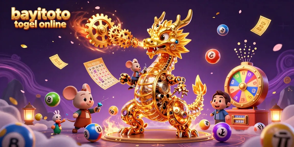 Experience the thrill of bayitoto togel online with vibrant elements in a fantastic casino scene.