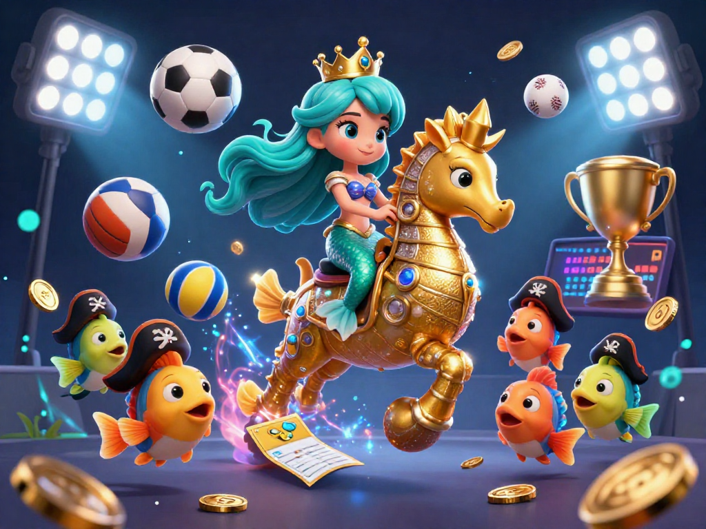 Experience thrilling sports betting action with HengOngBet's vibrant 3D casino illustration featuring exciting characters and elements.