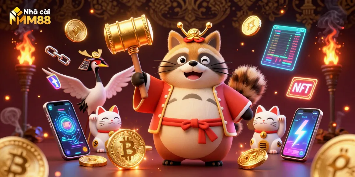 Play exciting games at Nhà cái MM88 with colorful characters and vibrant casino elements.