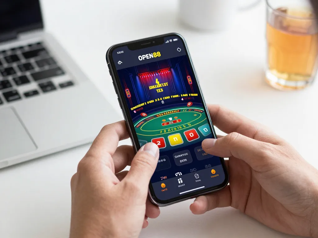 Engaging gameplay on open88 mobile app showcasing live dealer casino action.
