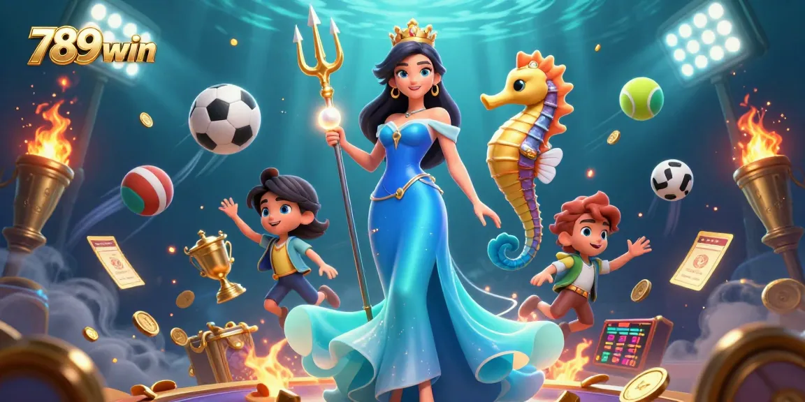 Win big with 789win in this exciting underwater casino scene filled with dynamic action and treasure.