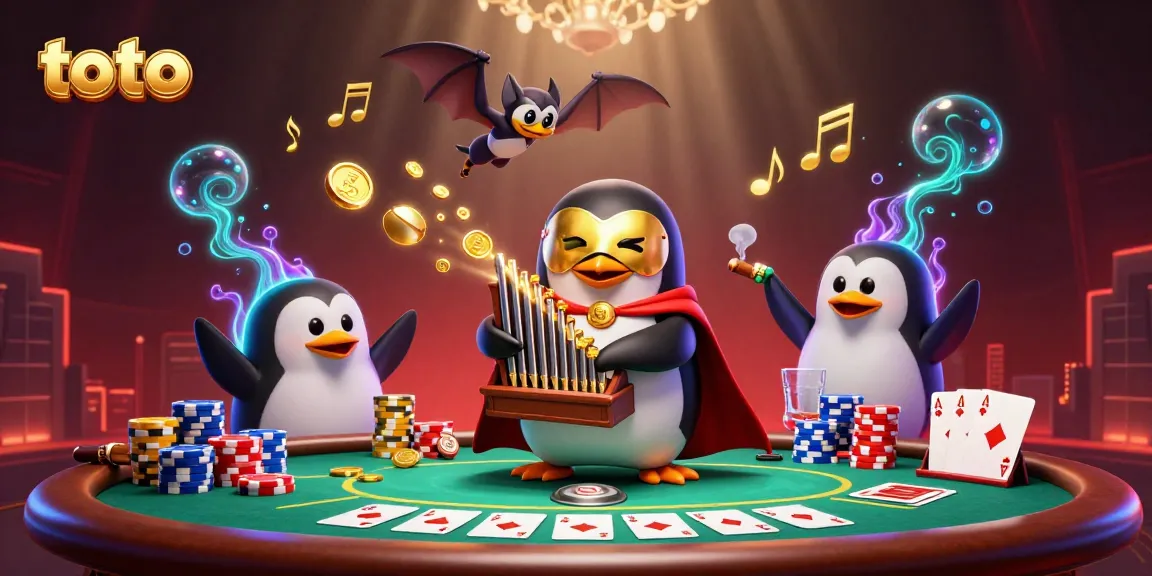 Experience thrilling gameplay as the toto-themed 3D phantom penguin orchestrates gambling excitement.
