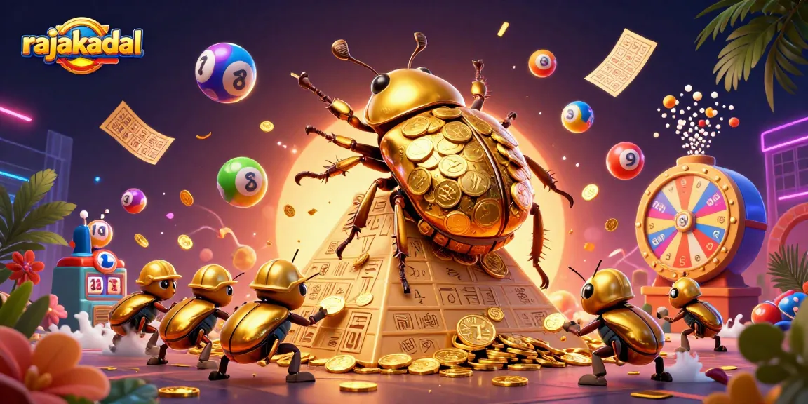 Permainan di rajakadal semakin seru dengan hadiah lotere dan simbol kasino yang berenergi.