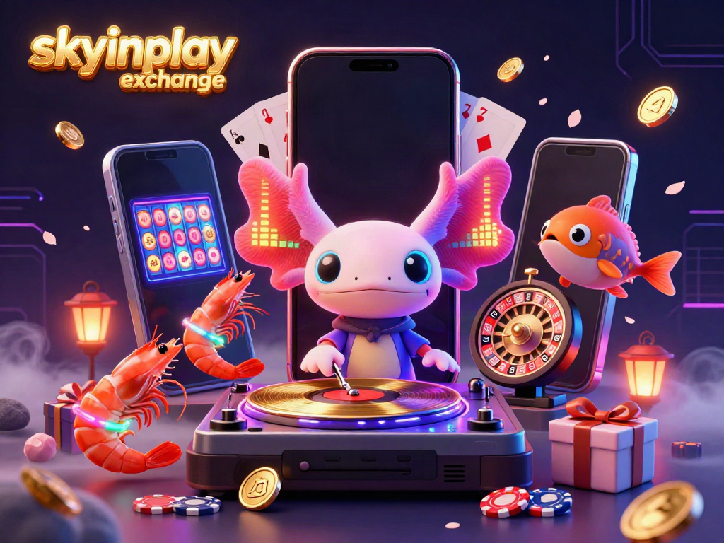 Experience exciting gameplay with the skyinplay exchange featuring vibrant 3D characters in a casino setting.