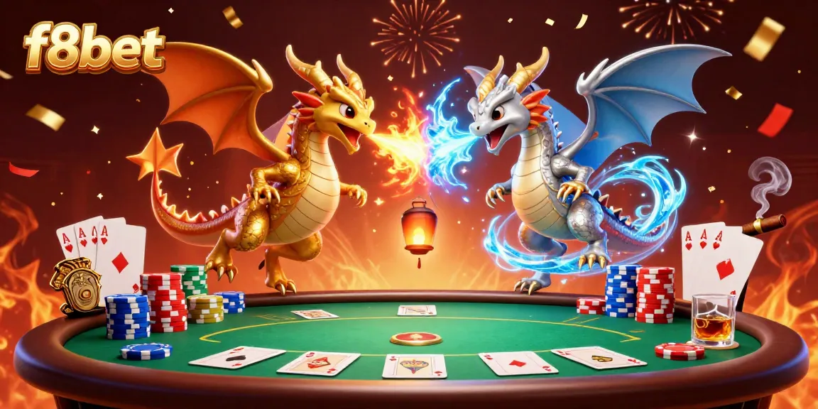 Experience thrilling moments at f8bet with dynamic dragon action amidst exciting poker elements.