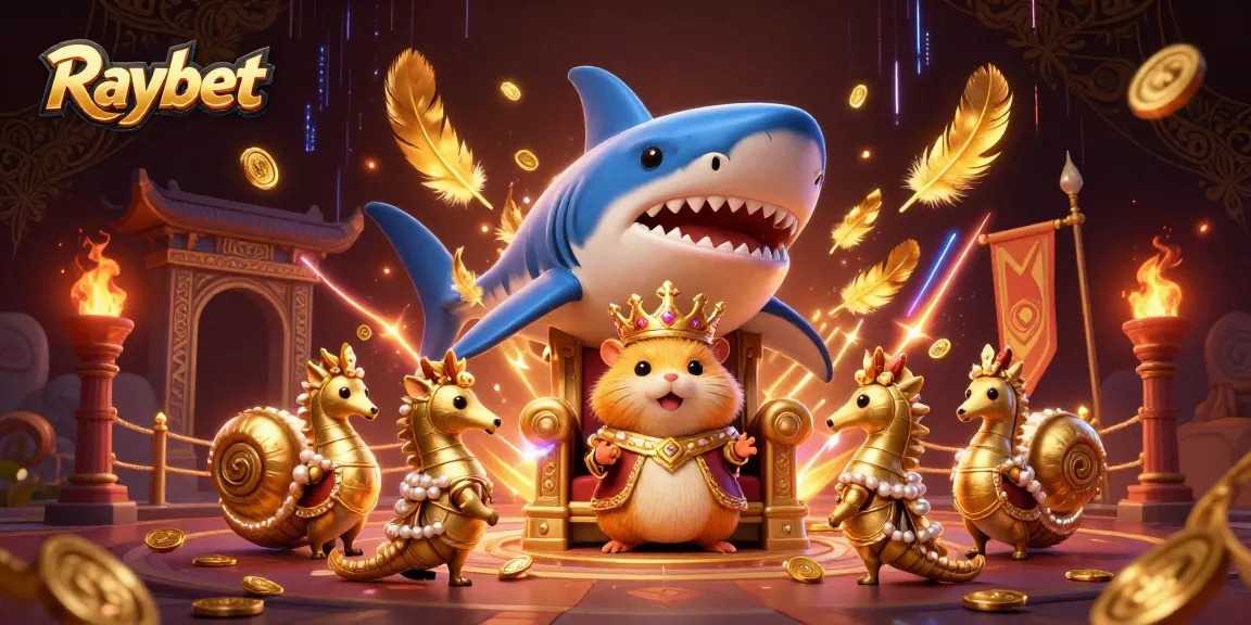 Experience thrilling adventures at Raybet casino with vibrant gaming elements and characters.