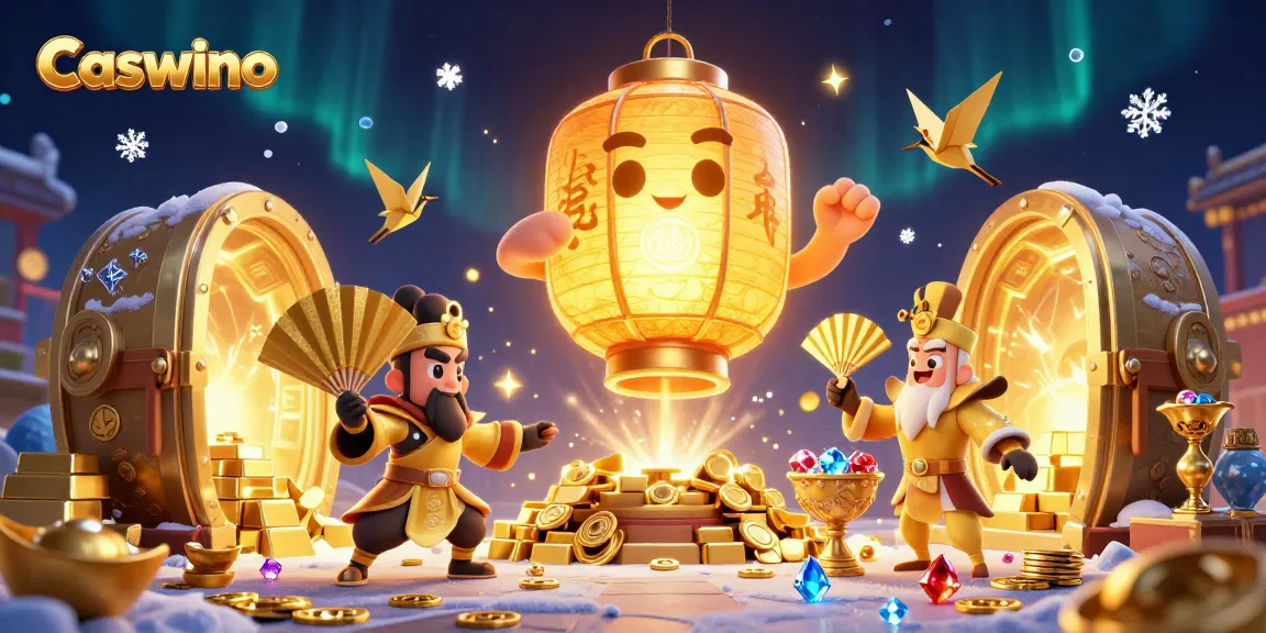 Experience the thrill of Caswino with vibrant gaming atmosphere and golden treasures.