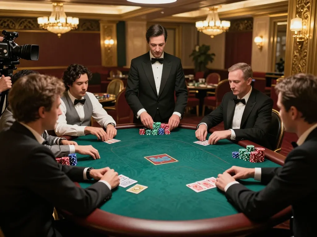 Players strategizing at the SC 88 poker table in a luxurious setting.