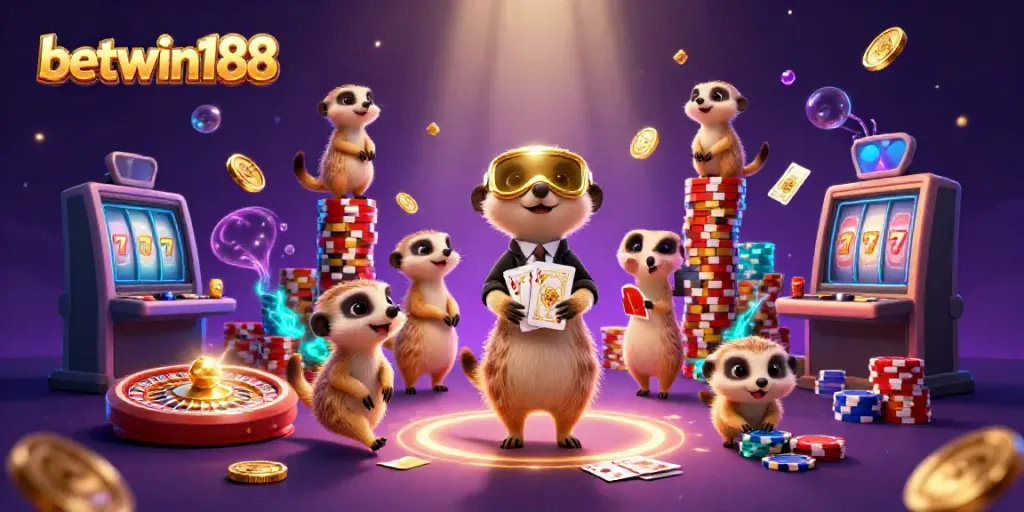 Betwin188 menghadirkan kasino dengan meerkat unik, menciptakan suasana bermain yang seru.