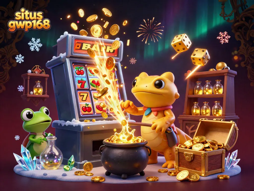 Situs gwp168 menghadirkan alchemist salamander emas dan cauldron emas bersamaan dengan elemen mesin slot dan jackpot yang mengagumkan!