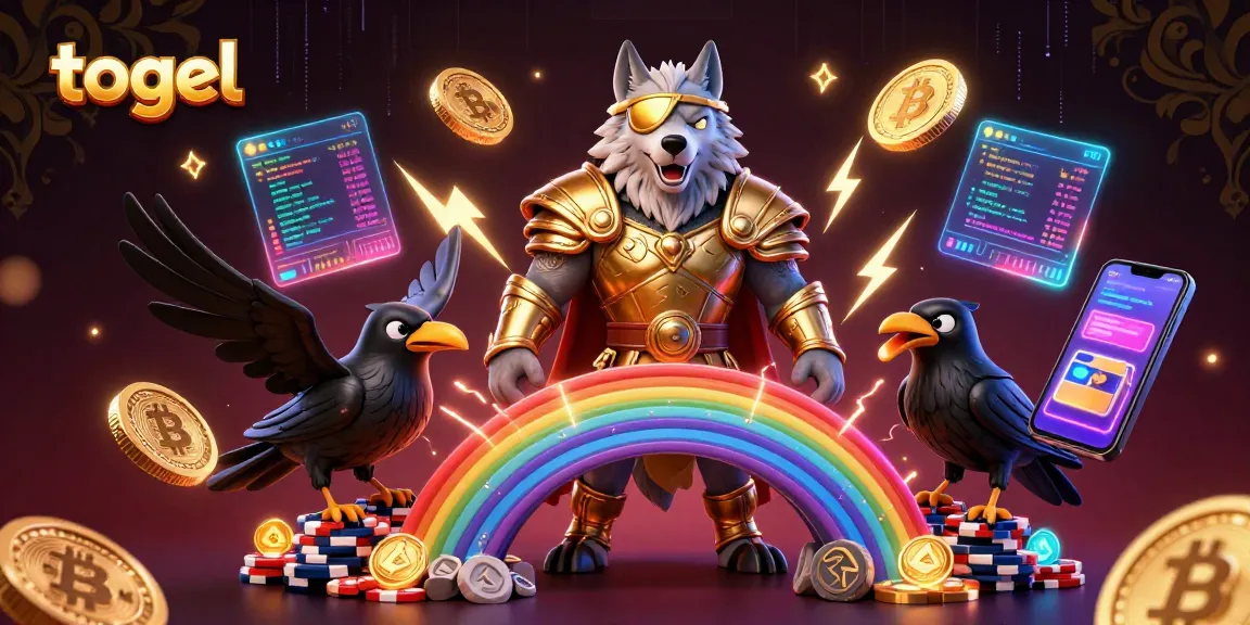 Engage with togel gaming through this dynamic illustration capturing an epic Norse-themed online casino.
