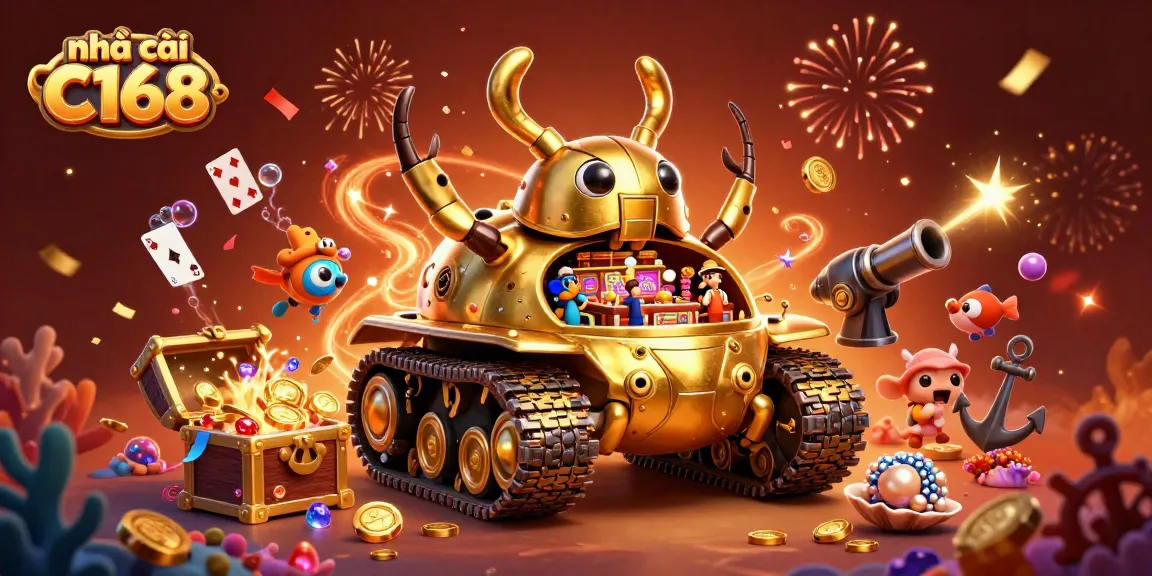 Experience thrilling wins at nhà cái C168 with vibrant casino elements and magical celebrations