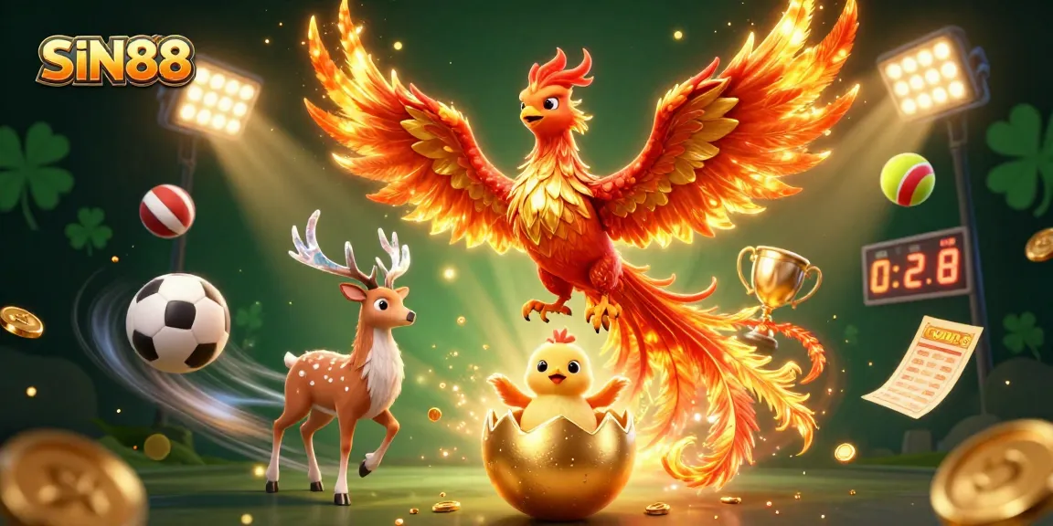 Join the excitement of SIN88 sports betting with dynamic gaming scenes and vibrant visuals.