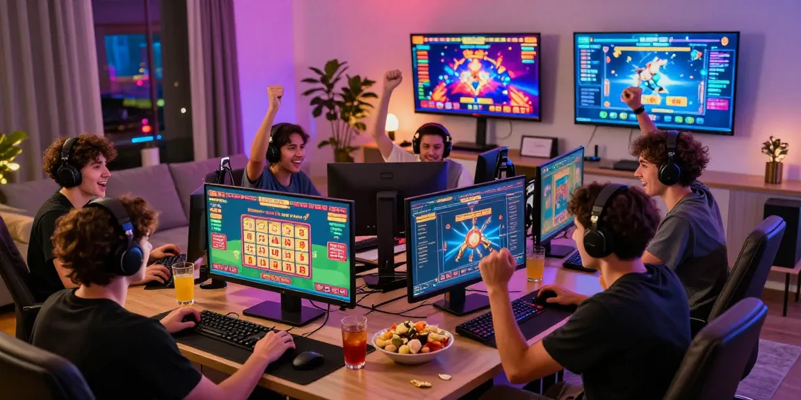 Exciting togel online gaming session with players engaged in a vibrant atmosphere.