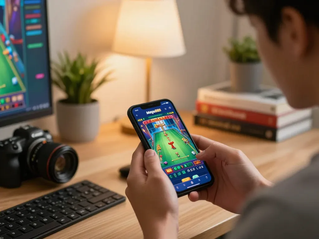 Menggunakan aplikasi mega888 versi asli di telefon pintar untuk permainan dalam talian yang menarik.