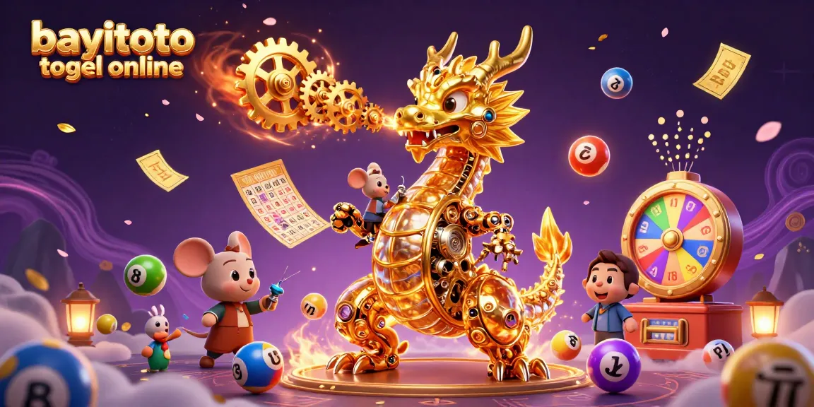 Experience the thrill of bayitoto togel online with vibrant elements in a fantastic casino scene.