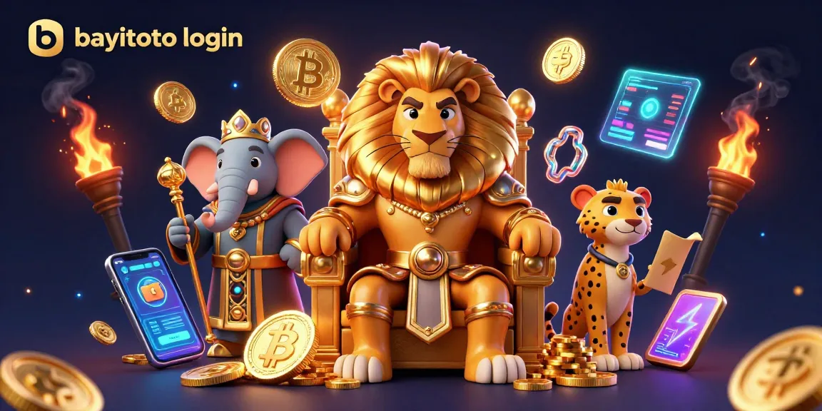 Engage with bayitoto login to discover vibrant casino adventures in this 3D digital illustration.