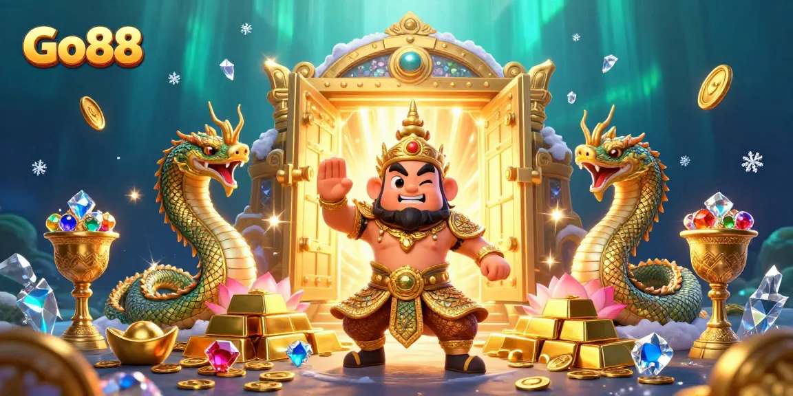 Engage with Go88 for thrilling online gambling, featuring dynamic characters and vibrant treasures.