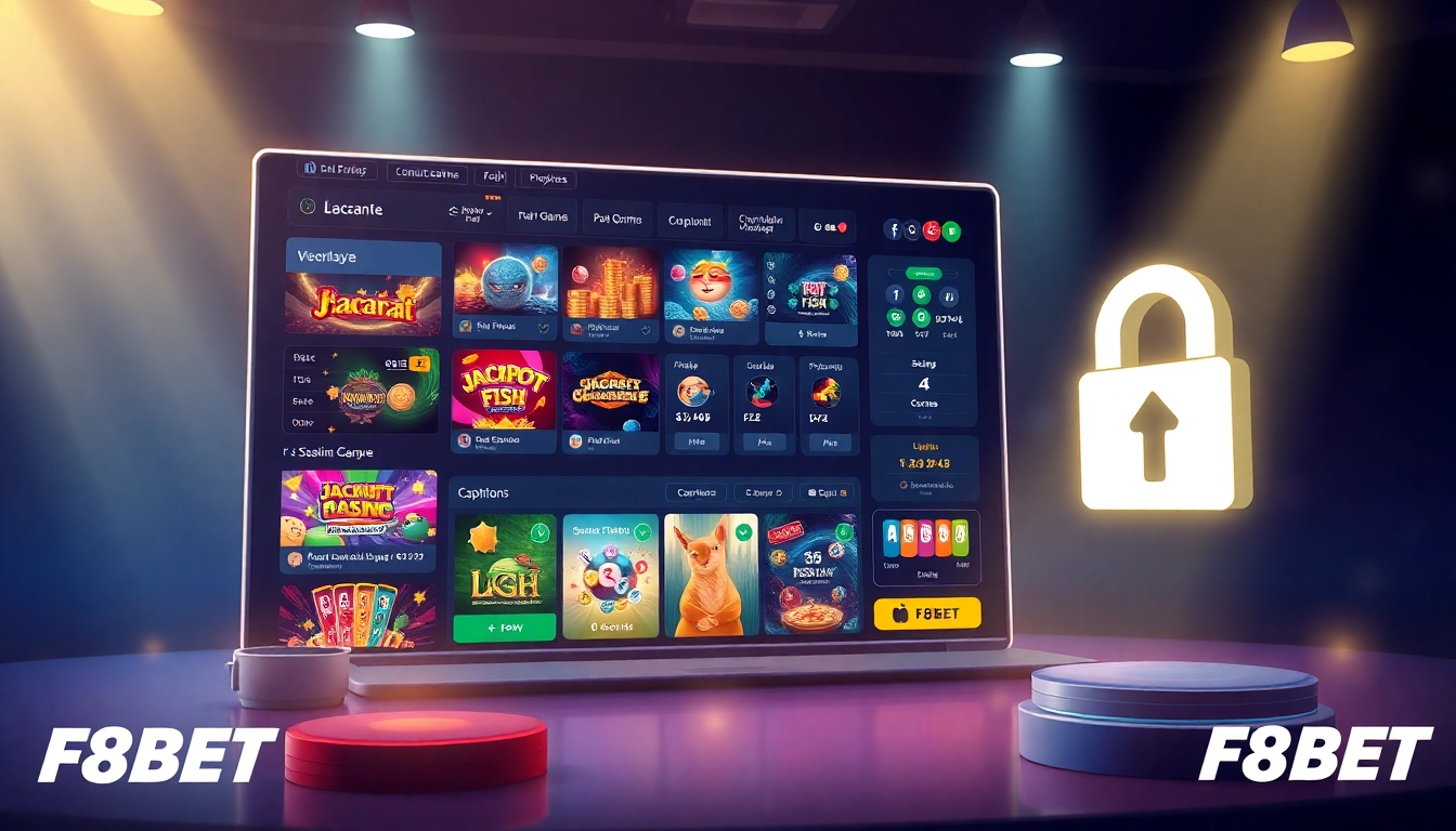 Showcasing the online gaming interface at https://f8beta2.support/ with popular games and secure features.