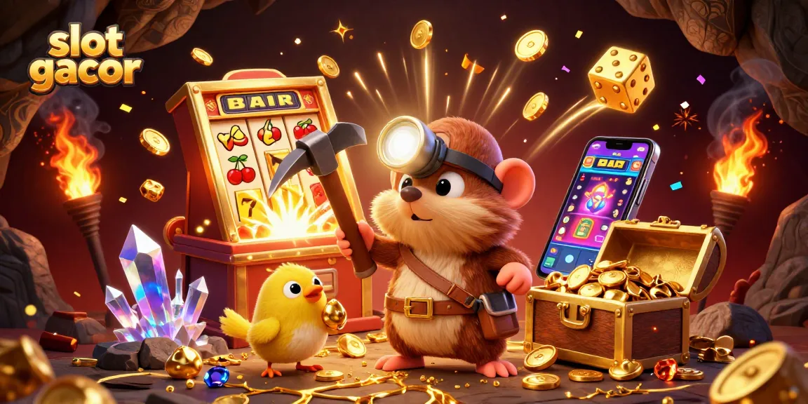 Temukan slot gacor dengan karakter penjelajah dalam gua berisi harta emas dan jackpot berkilauan.