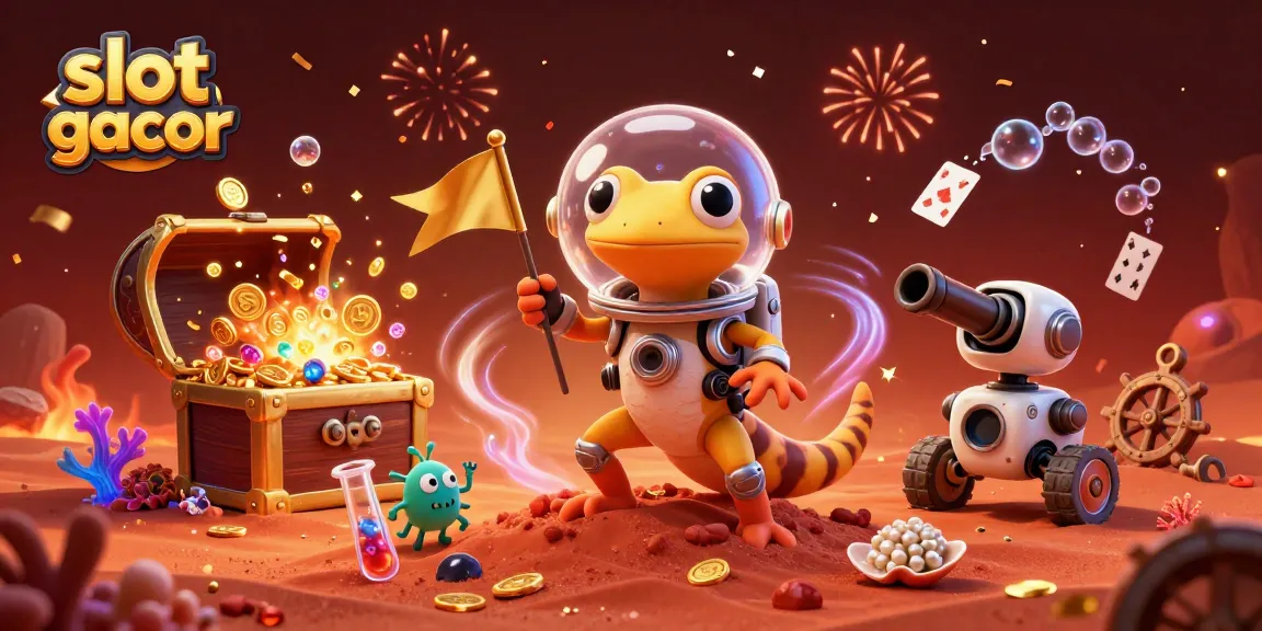 Menangkan pertandingan slot gacor dengan kasino megah di Mars dalam ilustrasi 3D menakjubkan.