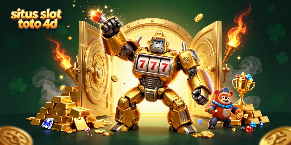 Experience the thrill of winning at situs slot toto 4d with our dynamic mech illustration!